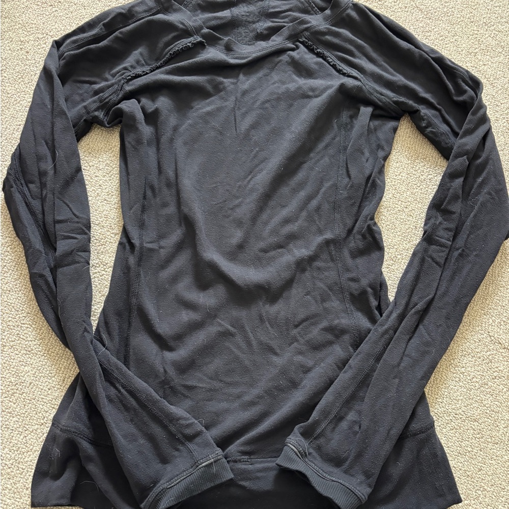 Women's Lululemon Black Long Sleeve Top